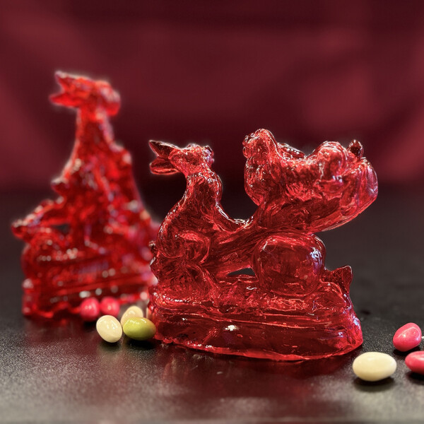 Roter Zuckerguss